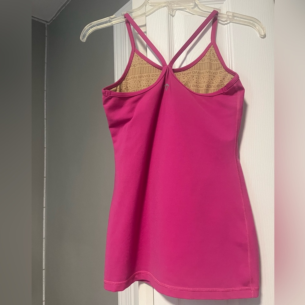 Ivivva Athletica Girls Hot Pink Strappy Activewear Workout Top Sz 14-16